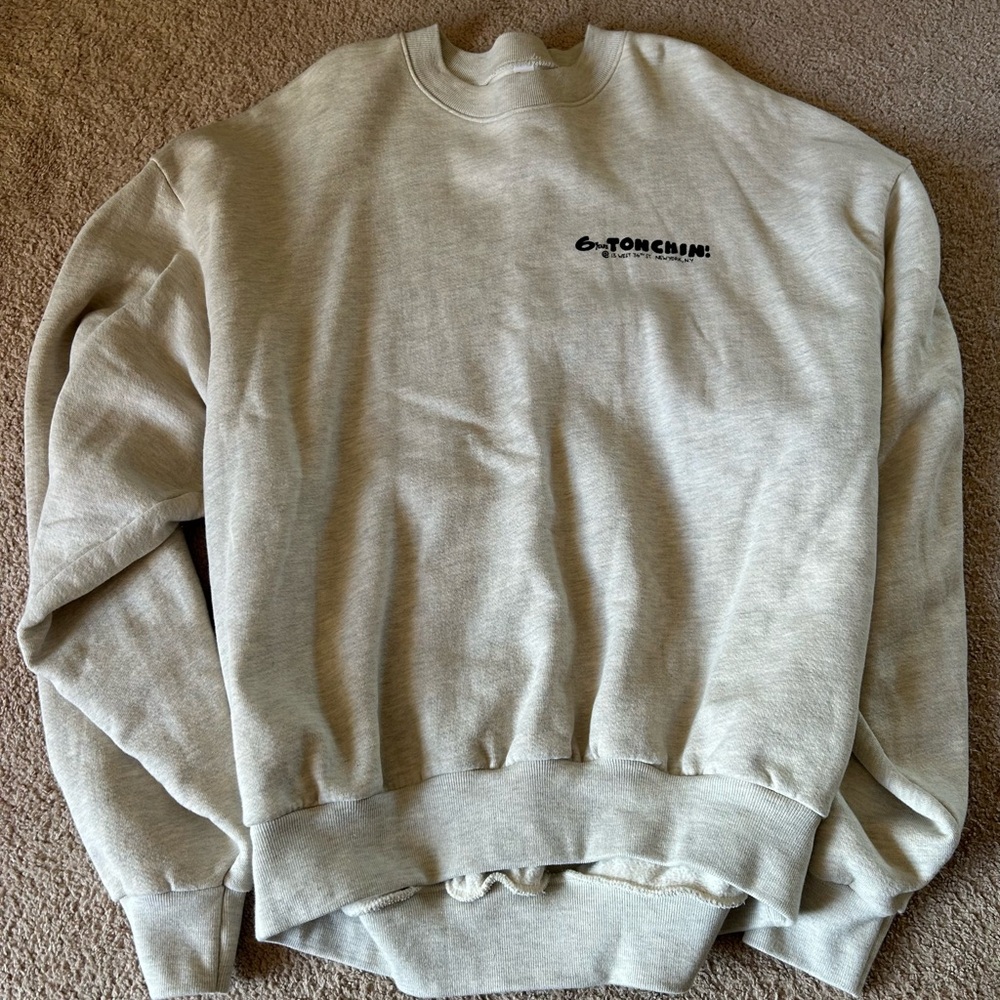 NYC’s Iconic Tonchin Ramen House Oversized Graphic Sweatshirt in Large - Picture 14 of 15